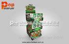 Modern Foldable Beverage Display Racks , Bottled Beverage Cardboard Display