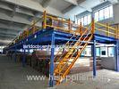 Cold Rolling Steel Industrial Mezzanine Floors For Warehouse , Blue / Orange