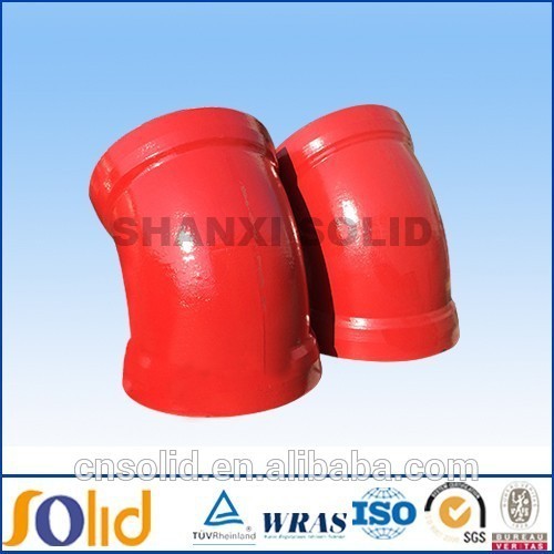 ductile iron double socket bend for K9 pipe