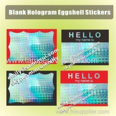 Custom Screen Silk Printed Self Adhesive Hologram Destructible Vinyl Eggshell Graffiti Stickers with Poker Style Printed