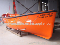 IACS Approved Marine Open Type Lifeboat For Sale