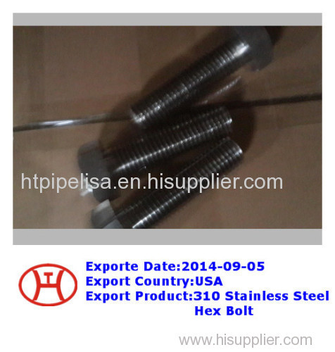 310 stainless steel hex bolt