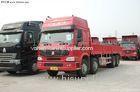 280HP 4 x 4 HOWO Heavy Duty Dump Truck White / Red EURO II 50 Ton