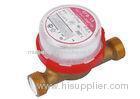 Resident Rotary Domestic Single Jet Water Meter Anti Magnetic For Hot Water