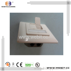Face plate 1 port or 2 ports Franch type size45x45mm