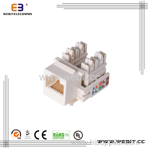 110 type 90 degree UTP cat6 keystone jack