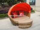 Building Balcony Waterproof Outdoor Rattan Daybed With Table