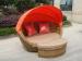 Building Balcony Waterproof Outdoor Rattan Daybed With Table