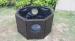 Strong Dark Brown Rattan Fish Tank With Power Coated Aluminum Frame