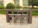 Outdoor Leisure Furniture Sets , Fashion Resin Wicker Bar Set