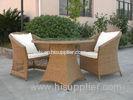 Outdoor Rattan Furniture Sofa Chair Set For Garden / Patio Brown