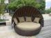 Outdoor Rattan Furniture , Aluminium Frame Resin Wicker Daybed