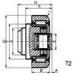 Bearings for Material Handling System: Adjustable Combined Bearings with Eccentric Pin AWD460