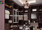 Custom Bedroom Furniture Dark Wood Wardrobe MDF Closet in Classic Style