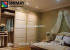 Custom European Wooden House Furniture Standard Wardrobe with Aluminum Frame