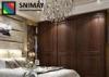 Standard PVC Classical Bedroom Wardrobe Closet Furniture For Home / Hotel