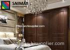 Standard PVC Classical Bedroom Wardrobe Closet Furniture For Home / Hotel