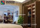 European Modern Bedroom Wardrobe Closet With Folding Door , E1 Grade MDF Panel