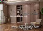 Wardrobe Sliding Door Wooden House Furniture With Zebra Strip 9mm / 18mm MDF Panel