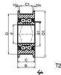 Bearings for Material Handling System: Mast Rollers and Chain Pulleys CL3211K1TN-2RS