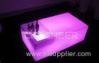 Custom Purple Long Led Bar Table PE Plastic Waterproof KTV Furniture