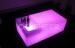 Custom Purple Long Led Bar Table PE Plastic Waterproof KTV Furniture