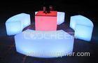 Rechargeable outdoor illuminated furniture Led Bar Stools and sofa set