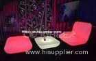 Single Color nightclub lounge furniture lighted bar table and chair removable