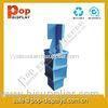 Blue Biscuit Foldable Cardboard Display Stands For Supermarket