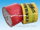 High adhesive red / yellow 3 inch packing tape for box Sealing / bundling