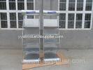 Silver 5 Tier Metal Display Shelves Grocery Store Displays Single Side