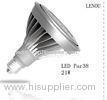 High Brightness 2700K IP40 1200lm E27 PAR 38 LED Light For Restaurants / Supermarket