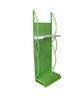 Green Powder Coated Hanging Display Racks Free Standing Wire Shelving Single-Side