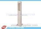 Customized MDF Slatwall Display Stands with acrylic door / pained finished
