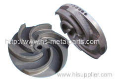 Sand casting impeller for centrifugal pump