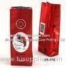 One Way Valve Coffee Packaging Bags Red Wtih Recyclable / Waterproof