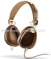 Skullcandy X Roc Nation Brown and Gold Over Ear Headphones with In-line Mic3