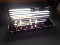led bulbs tubes spot lights demo test show case suitcase