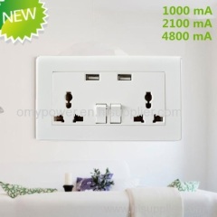 13A Multi-function socket with Dual USB charger