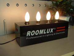 led bulbs lights sample show display stand