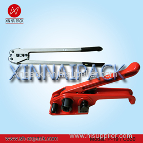 hand strapping tool for plastic strap with seals