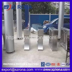 1.5mm 304 strainless steel compact tripod turnstile gate for pedestrian access control with CE approved