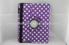 2015 cheap wholesale foldable flip cute carton dot leather case cover for ipad with stents