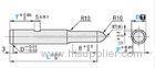 SKH51 Tip R Pilot Punch TiCN Coating 65HRC Ra 0.4 with Key Grooves