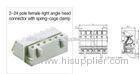 PCB 12A 15A MCS Connector With Spring Cage Clamp PA66 Insulation Material
