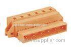 400V 12A 300V 15A PCB MCS Connector With Fixing Flanges 8mm - 9mm Strip Orange