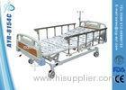 Four Cranks Cold Rolled Steel Manual Hospital Bed With Side Rails