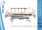 Luxury Five Function Manual Hospital Bed Hydraulic Nursing Bed With Wheels