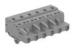 Female 2 - 24P 24 - 14 AWG MCS Connector with snap in mounting feet