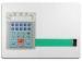 Custom White Aluminum Nameplate Membrane Switch Panel 0.35mm , 100M / 250V DC